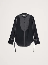 Velvet Tuxedo Shirt