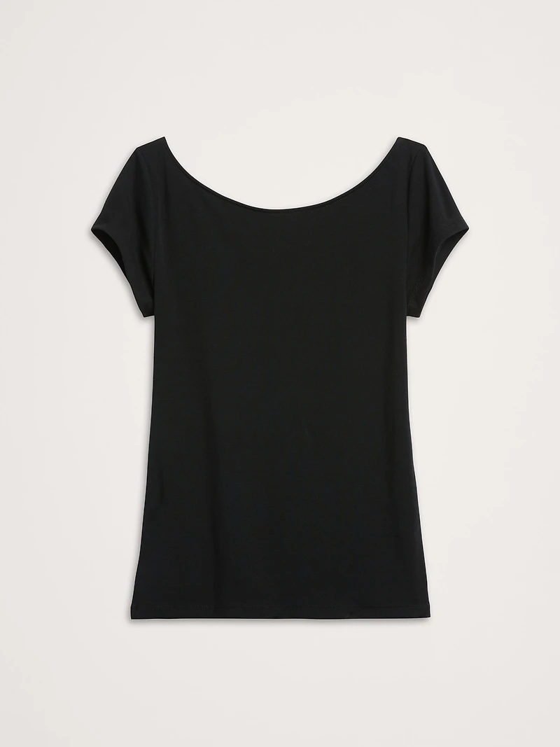 Refined Scoop-Neck T-Shirt