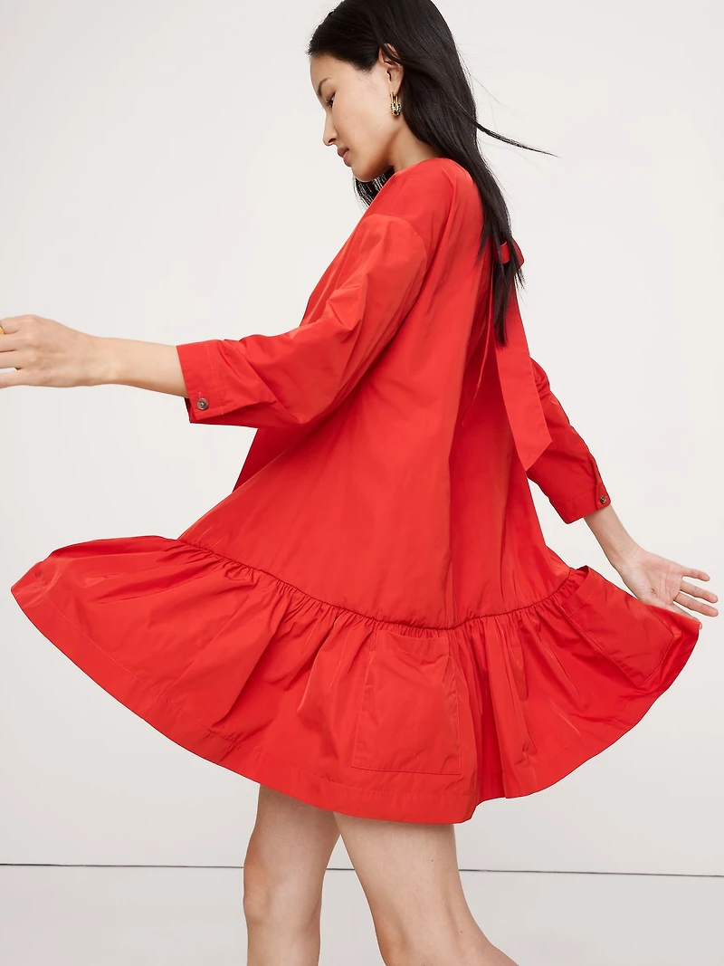 Taffeta Mini Dress