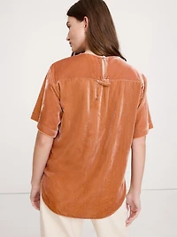 Drapey Velvet Top