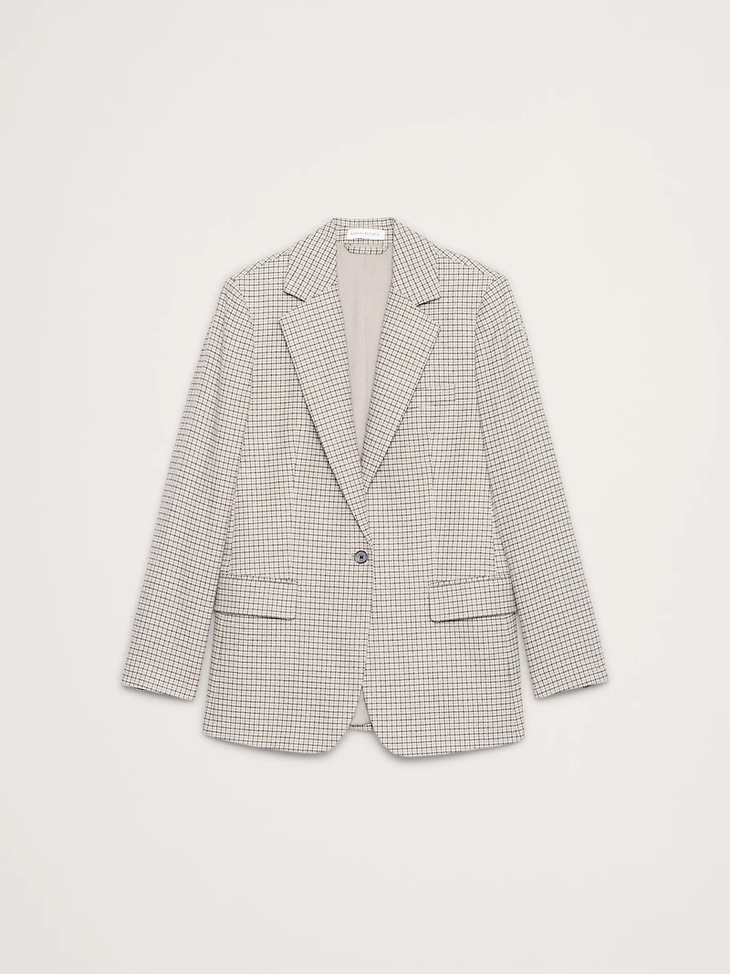 Boyfriend Italian Flannel Blazer