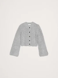 Curly Merino-Blend Cardigan