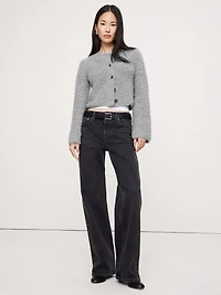 Curly Merino-Blend Cardigan