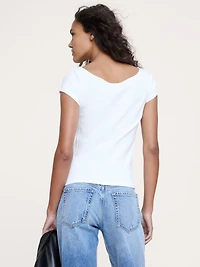 Refined Scoop-Neck T-Shirt