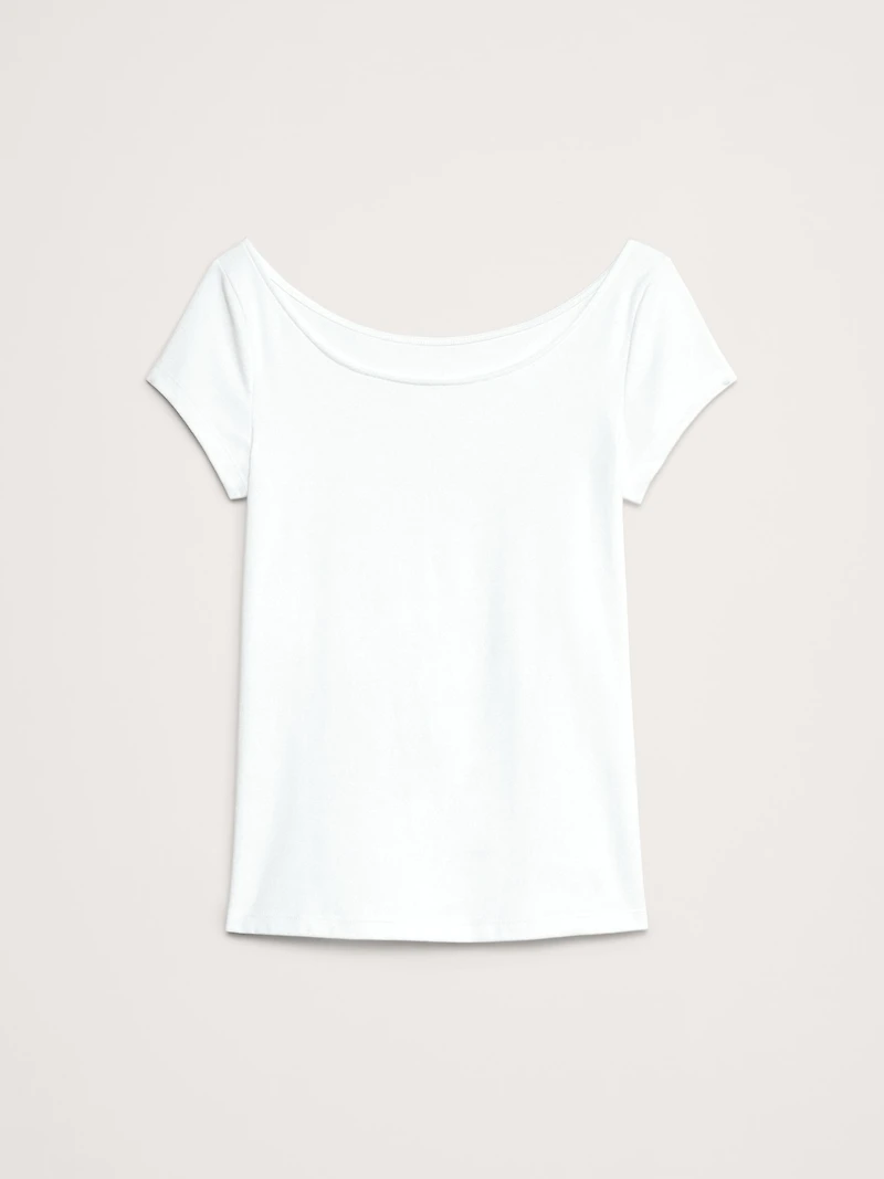 Refined Scoop-Neck T-Shirt