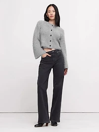 Curly Merino-Blend Cardigan