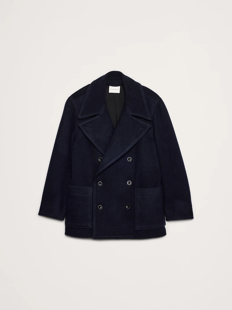 Italian Melton Peacoat