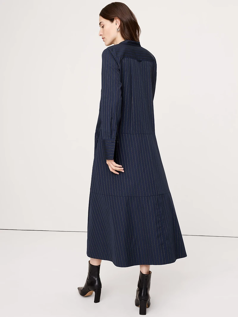 Cotton Trapeze Shirtdress