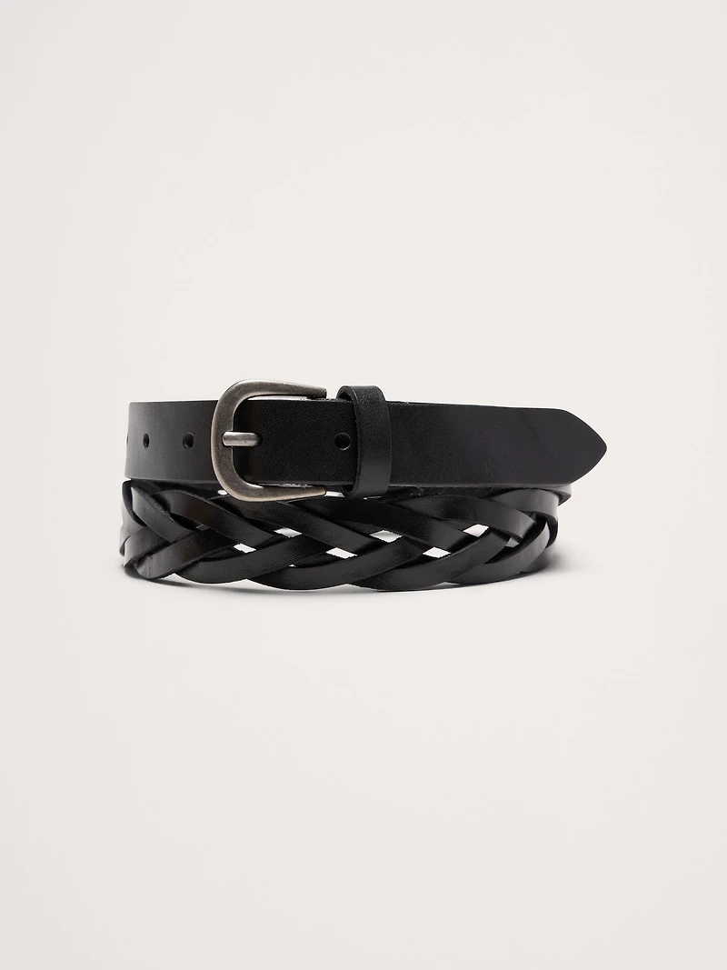 Braided Leather Belt