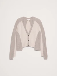 Cashmere Mixed-Stitch Cardigan