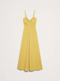 Stretch-Sateen Sweetheart Maxi Dress