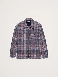 Relaxed-Fit Plaid Garage Jacket