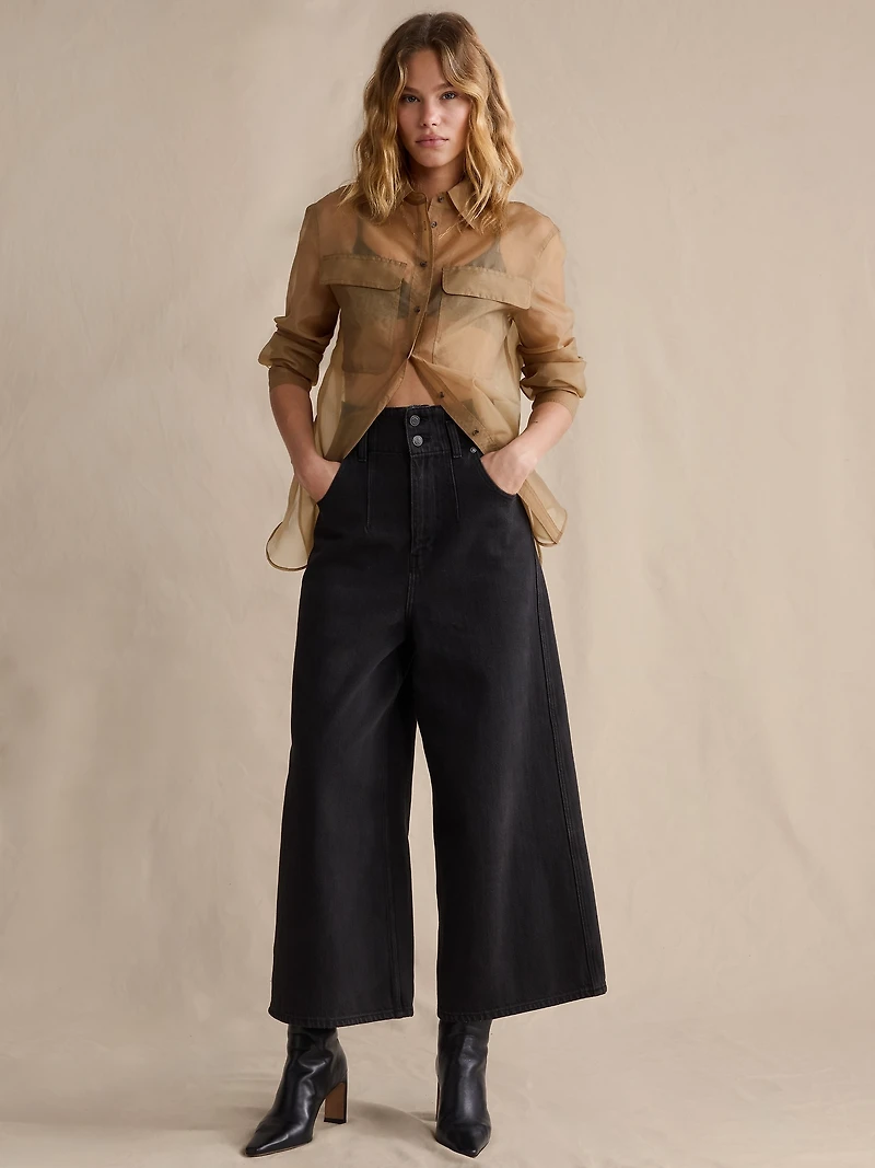 Ultra-High Rise Culotte Jean