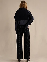 Mid-Rise 90S Loose Flocked Jean