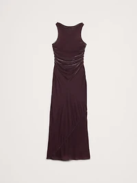 Velvet Cowl-Neck Gown