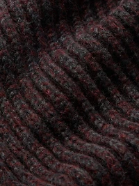 Chunky Alpaca-Wool Blend Ribbed Scarf