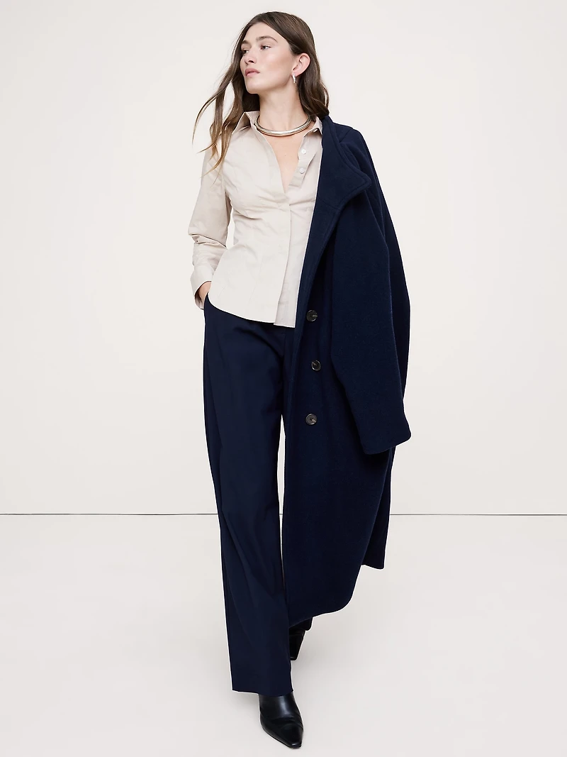 Stretch-Cotton Hourglass Shirt