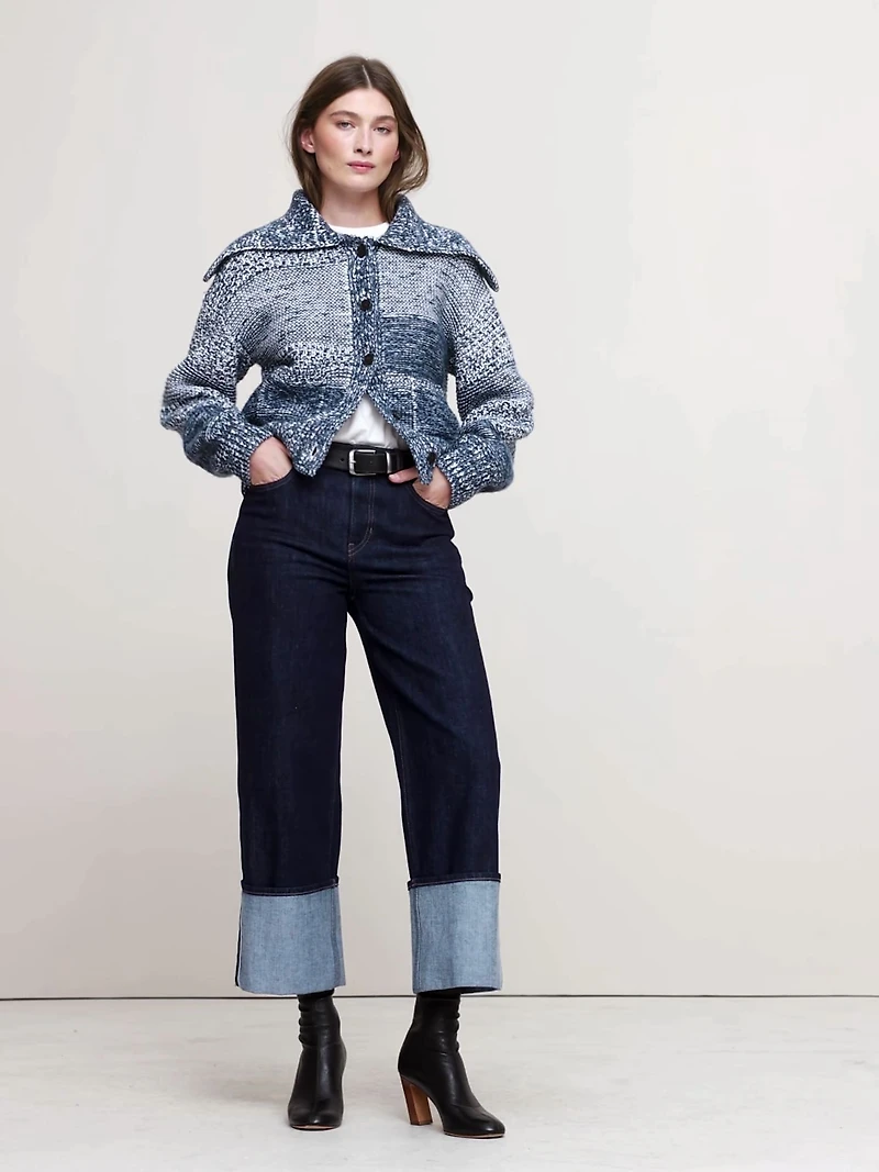 Spacedye Cotton-Wool Cardigan