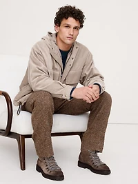 Loose-Fit Corduroy Utility Jacket