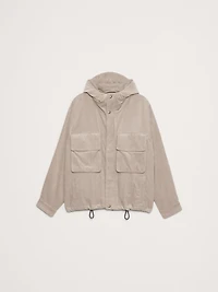 Loose-Fit Corduroy Utility Jacket