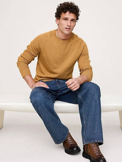 Slub Double-Knit Crew-Neck T-Shirt