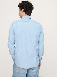 Standard-Fit Chambray Shirt