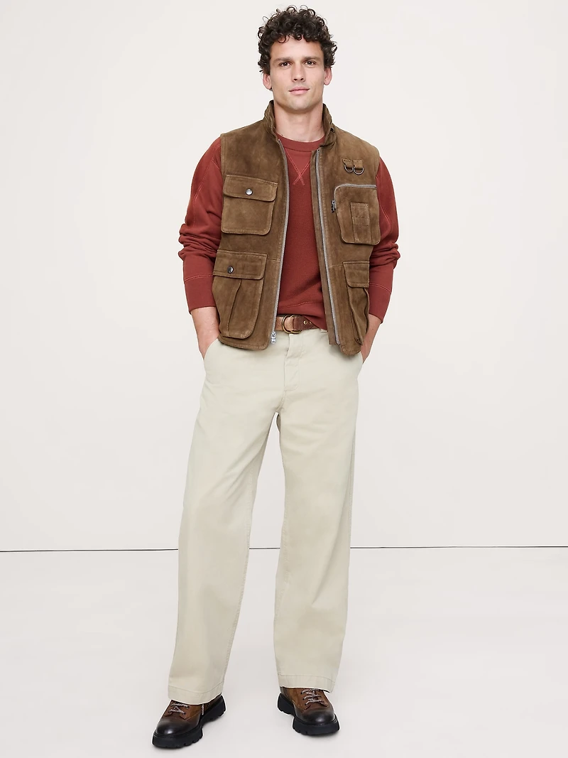 Patchwork Crew-Neck Sweatshirt