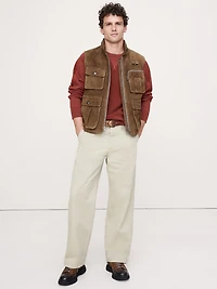 Patchwork Crew-Neck Sweatshirt