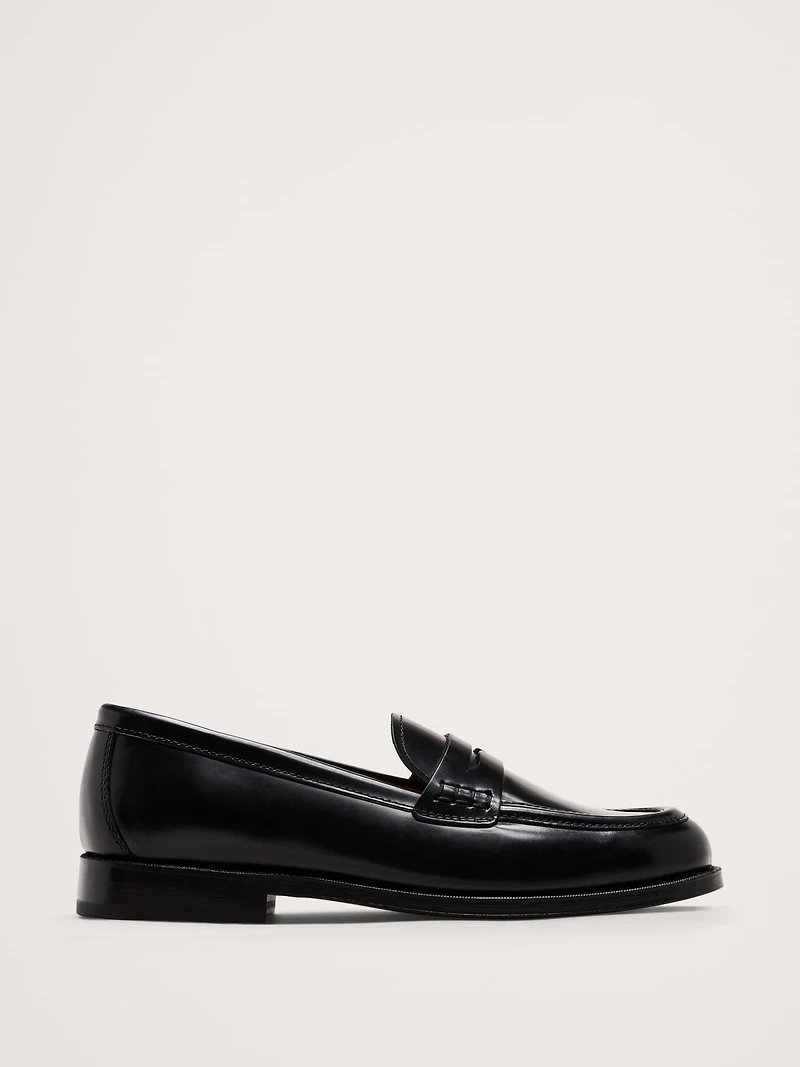 Italian Leather Penny Loafer