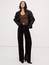 Sheer Lyocell-Wool Scoop-Neck Tank