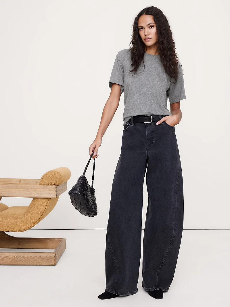 Cotton Slub Boyfriend T-Shirt