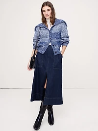Denim Midi Skirt