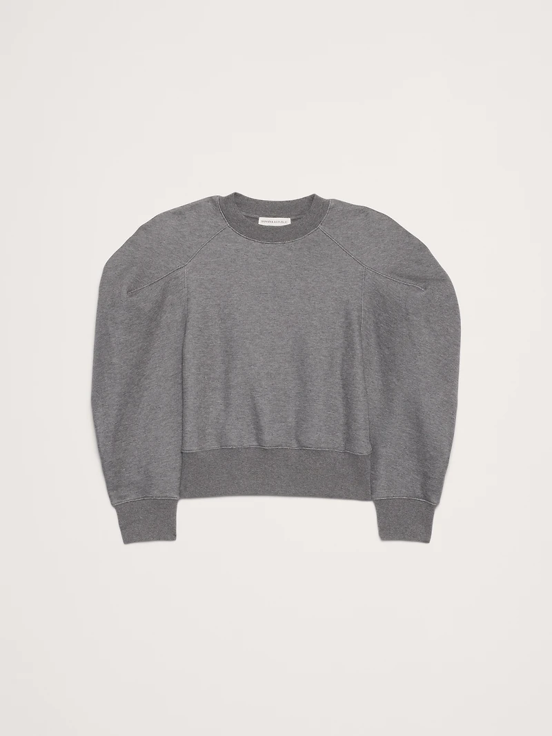 Puff-Sleeve Sweatshirt