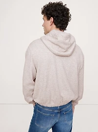 Relaxed French Terry Anorak Hoodie