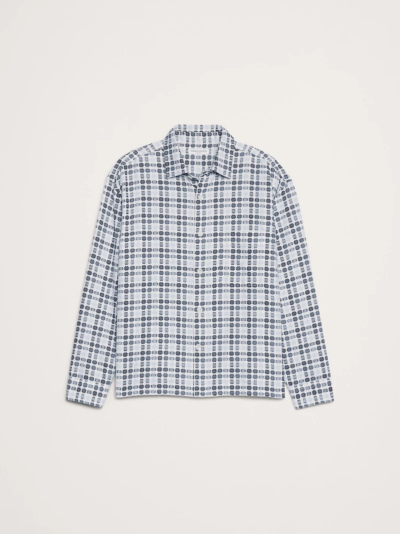 Relaxed-Fit Jacquard Shirt