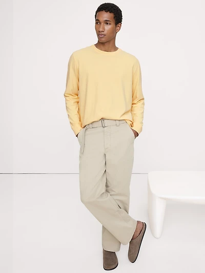 Sun-Washed Cotton Long-Sleeve T-Shirt