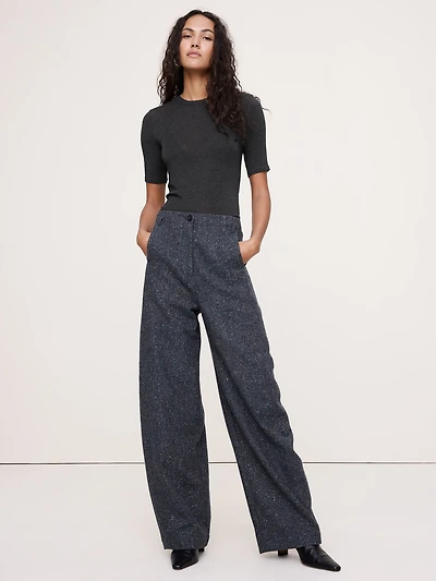 Sheer Lyocell-Wool Crew-Neck T-Shirt