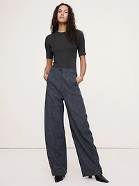 Sheer Lyocell-Wool Crew-Neck T-Shirt