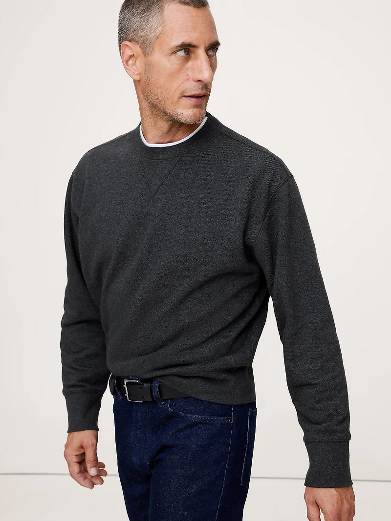 Brushed Fleece Crew-Neck Sweatshirt