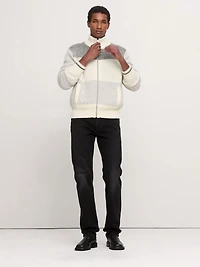 Alpaca-Wool Blend Sweater Jacket