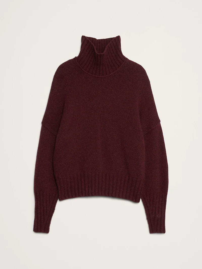 Italian Merino-Blend Turtleneck Sweater