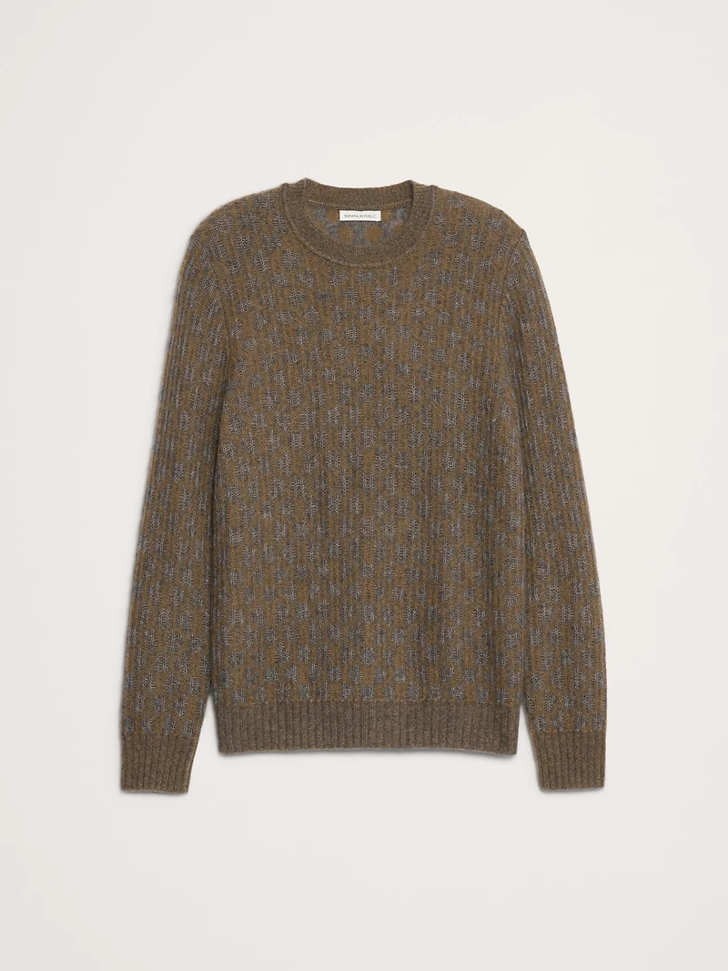 Cashmere-Silk Crew-Neck Sweater