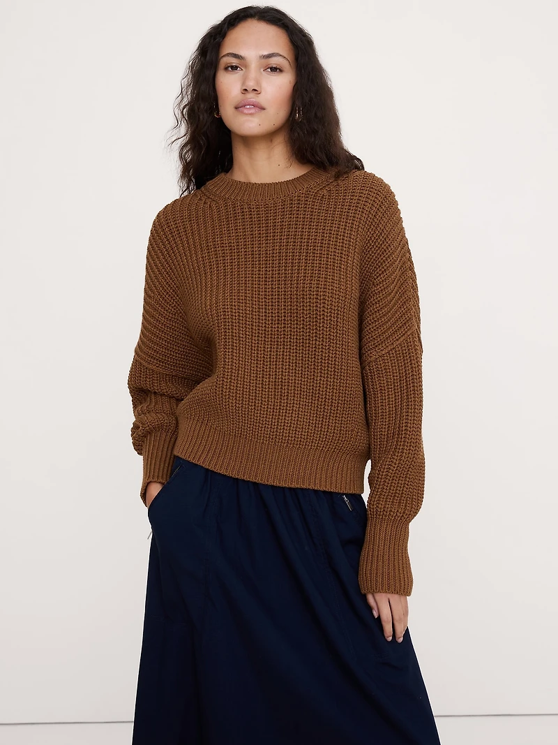 Cotton Crew-Neck Sweater