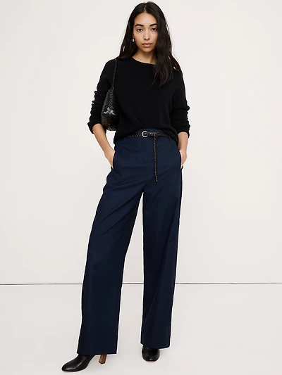 Ultra-High Rise Barrel Soft Chino