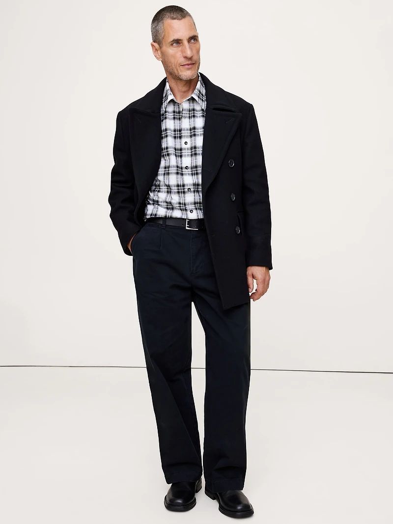 Relaxed-Fit Slub Cotton Shirt