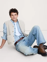 Standard-Fit Chambray Shirt