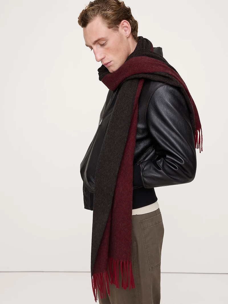 Italian Wool-Cashmere Scarf