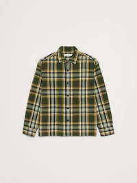 Relaxed-Fit Textured Flannel Overshirt