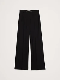 Mid-Rise Wide-Leg City Stretch Pant