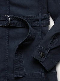 Cotton Canvas Shirt Jacket